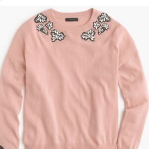 J. Crew Blush Pink Crew Neck Sweater